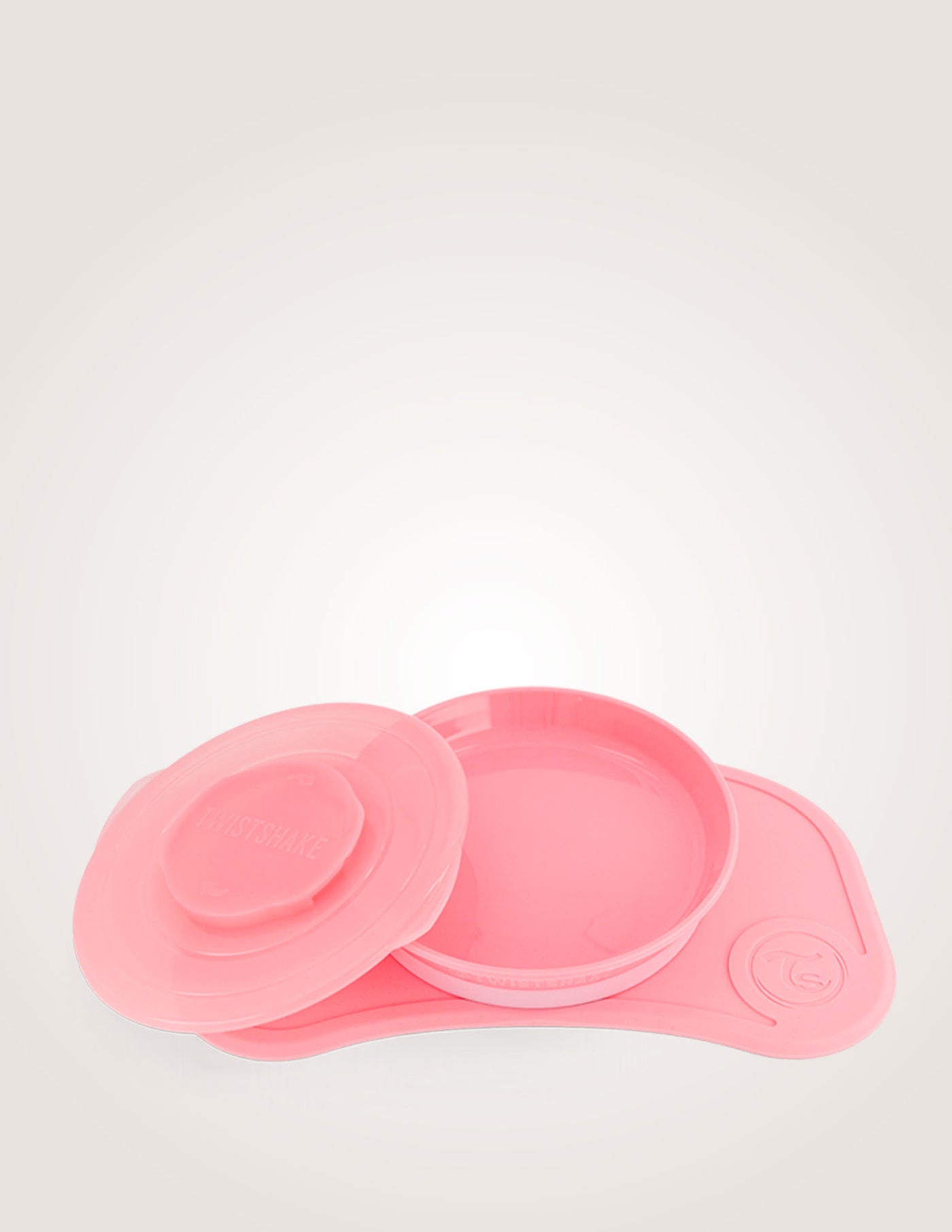 Twistshake Click Mat Mini + Plate Allow You To Focus On Eating pink