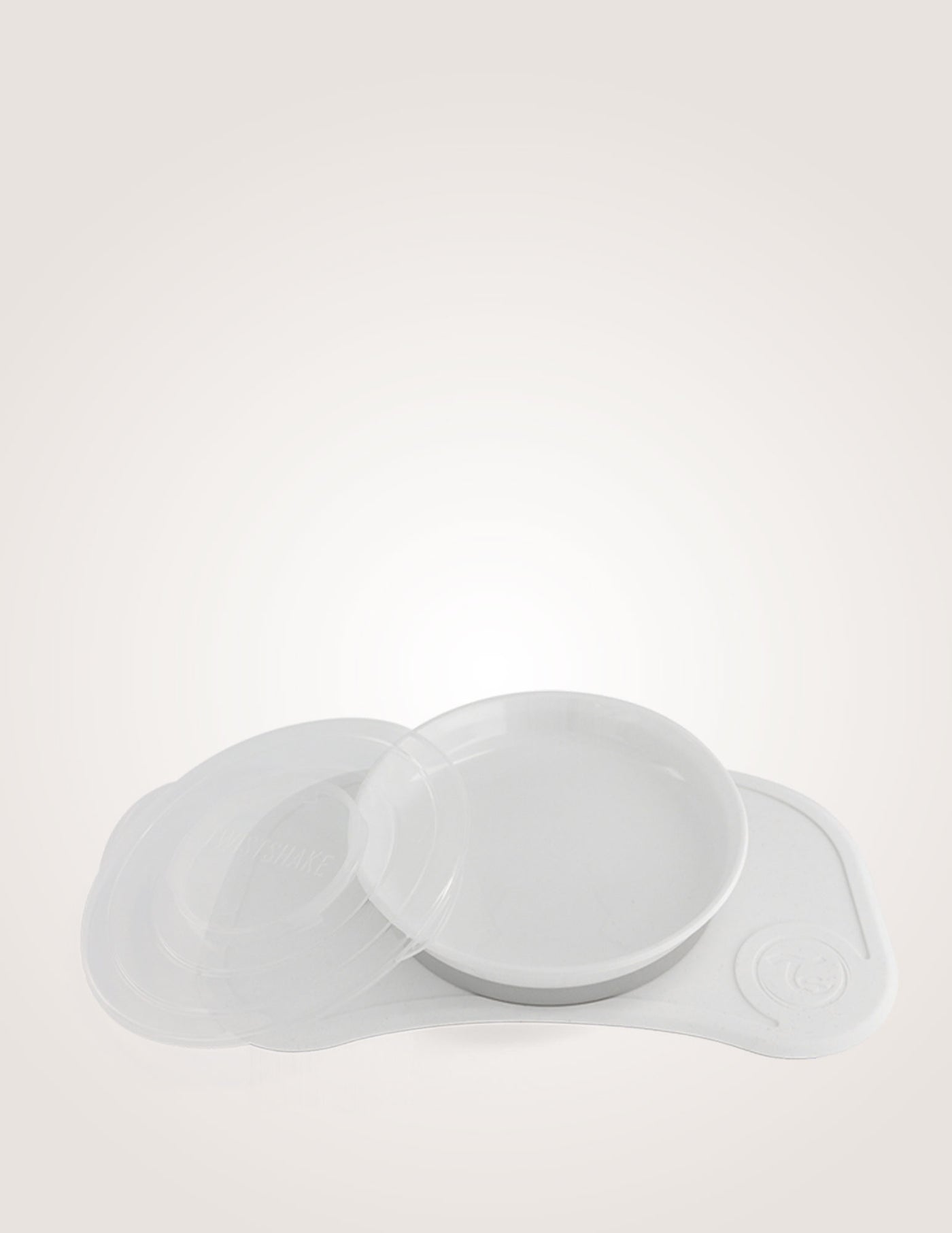 Twistshake Click Mat Mini + Plate Allow You To Focus On Eating white