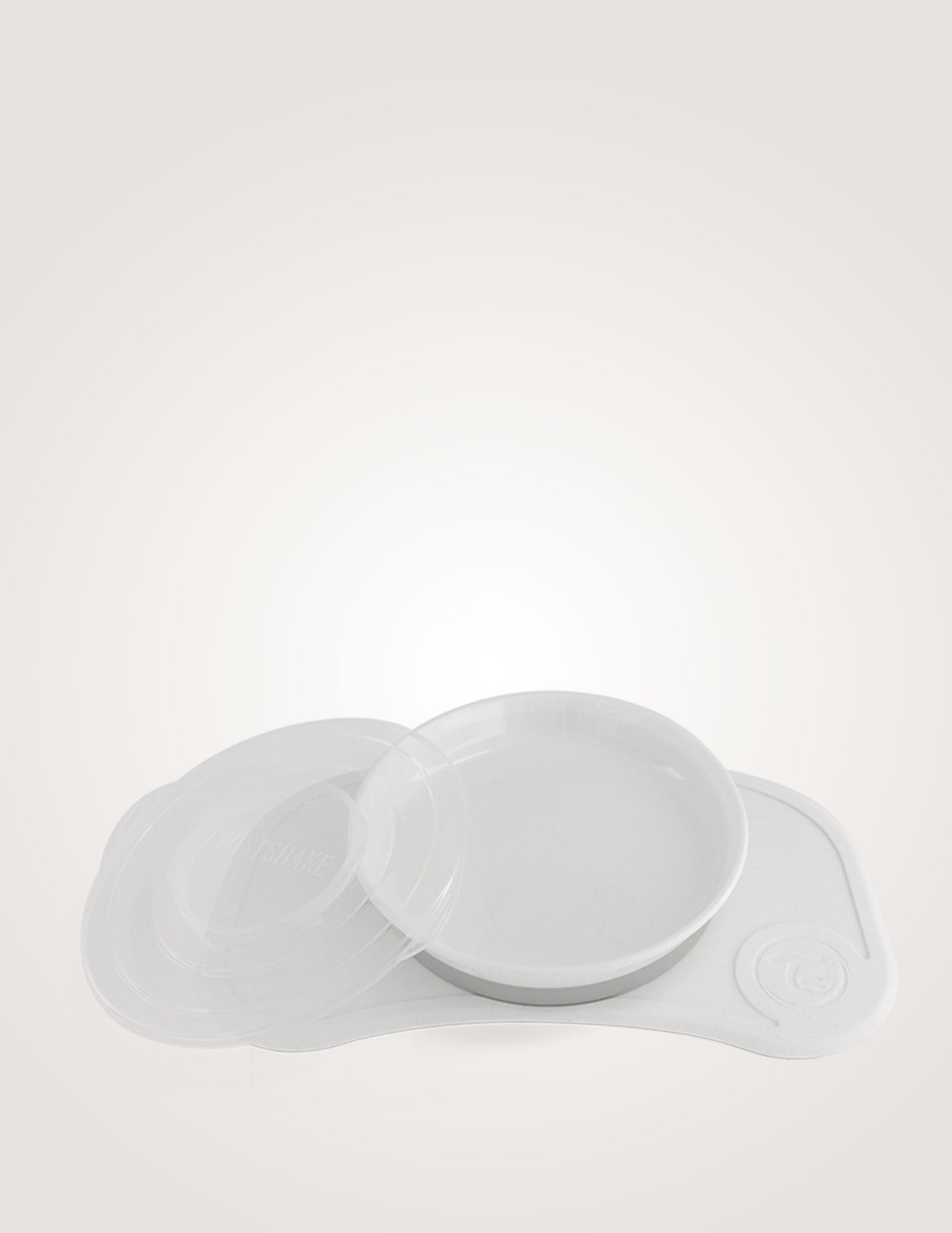 Twistshake Click Mat Mini + Plate Allow You To Focus On Eating white